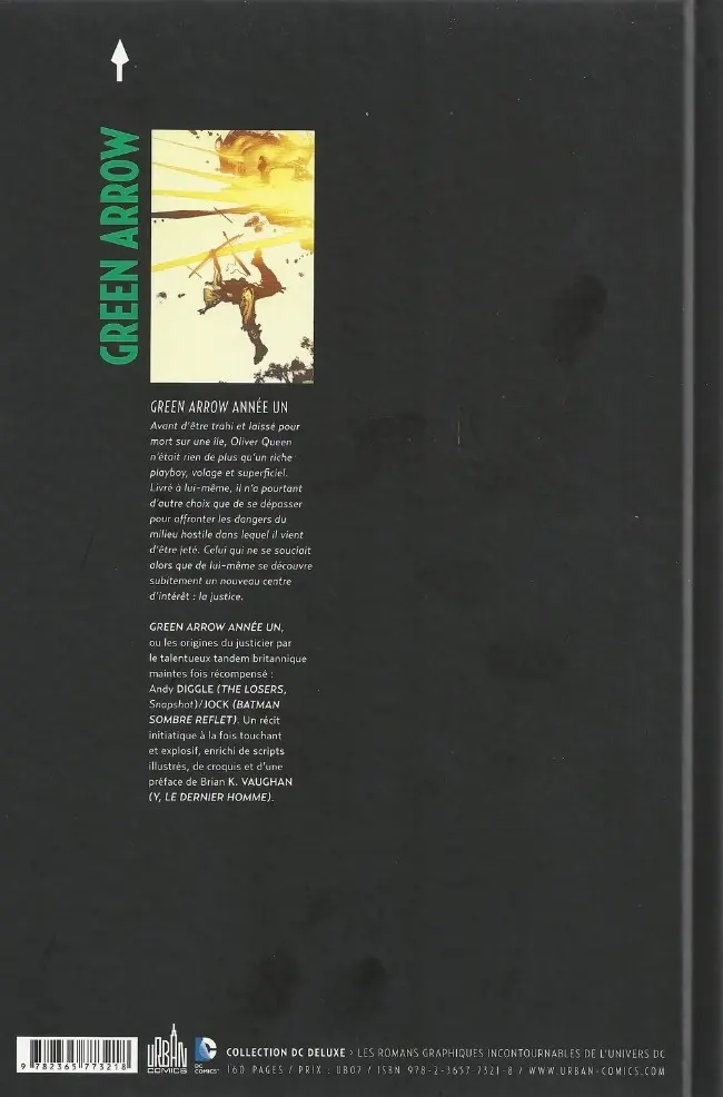 Verso de l'album Green Arrow : Année 1 Année un