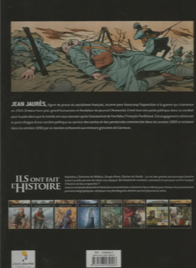 Verso de l'album Ils ont fait l'Histoire Tome 4 Jaurès