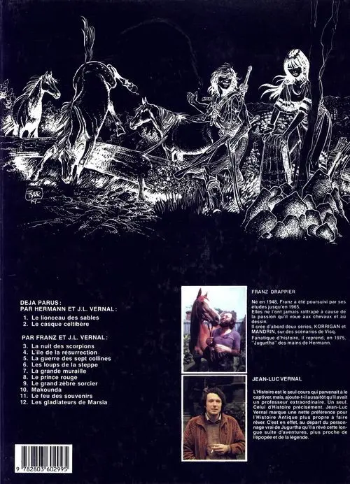 Verso de l'album Jugurtha Tome 3 La nuit des scorpions