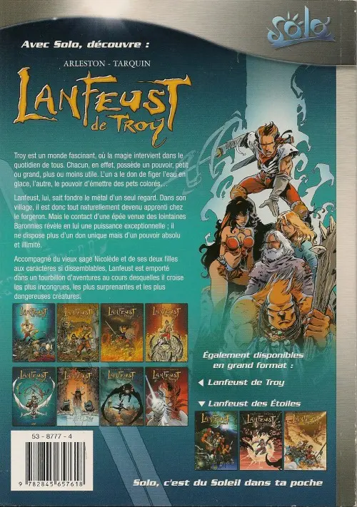 Verso de l'album Lanfeust de Troy Tome 1 L'ivoire du Magohamoth