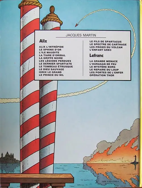 Verso de l'album Lefranc Tome 4 Le repaire du loup