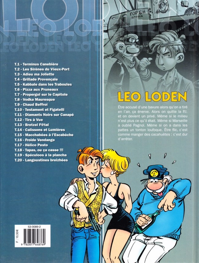 Verso de l'album Léo Loden Tome 8 Vodka mauresque
