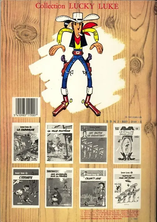Verso de l'album Lucky Luke Tome 2 Rodéo