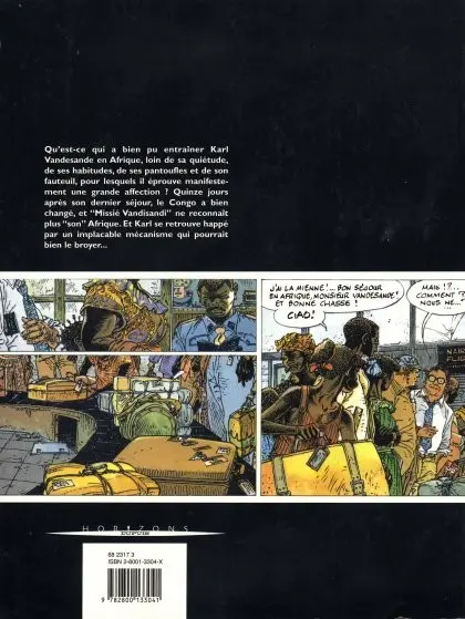 Verso de l'album Missié Vandisandi