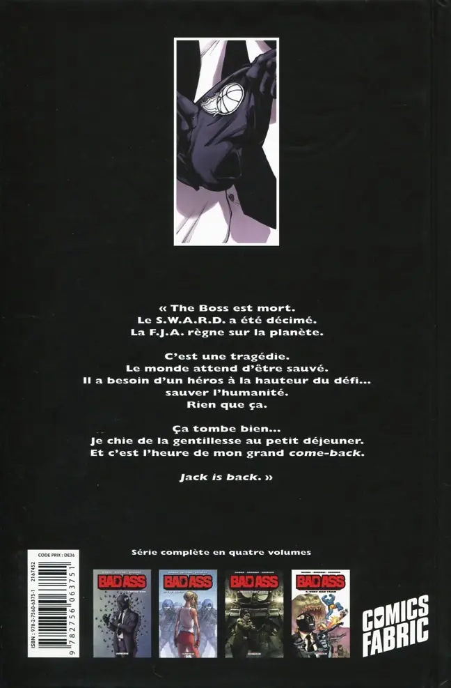 Verso de l'album Bad Ass Tome 4 Very Bad Team