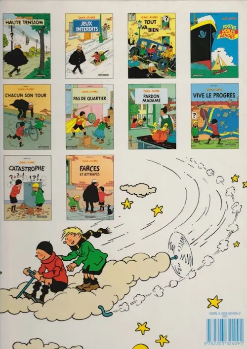 Verso de l'album Quick et Flupke - Gamins de Bruxelles Tome 9 Catastrophe
