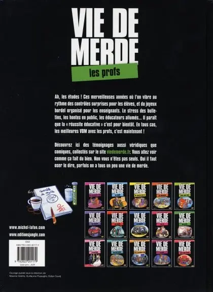 Verso de l'album Vie de merde Tome 10 Les profs