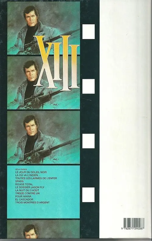 Verso de l'album XIII Tome 3 Toutes les larmes de l'enfer