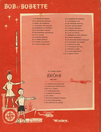 Verso de l'album Bob et Bobette Tome 55 Le singe volant