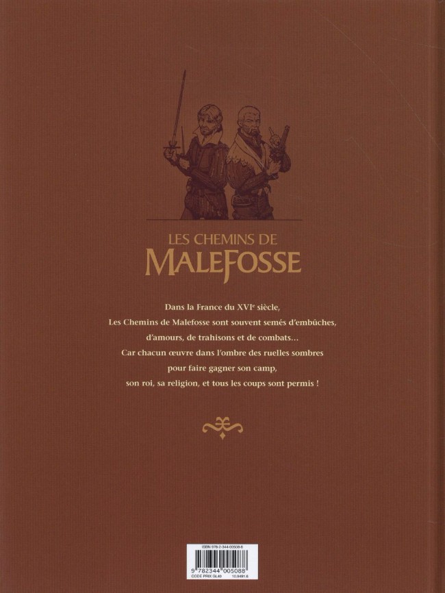 Verso de l'album Les Chemins de Malefosse Tome 23 Poisons d'Italie