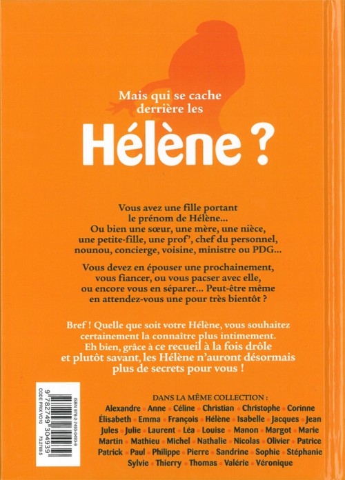 Verso de l'album L'Encyclopédie des prénoms en BD Tome 36 Hélène