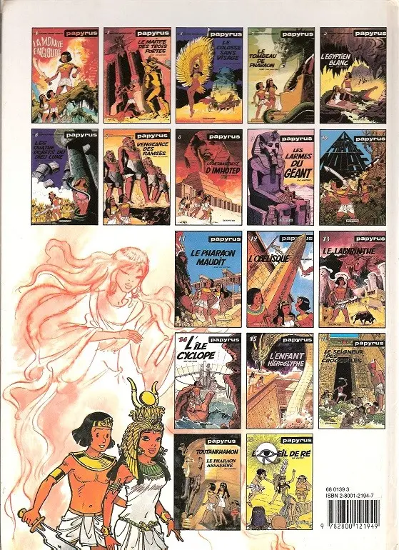 Verso de l'album Papyrus Tome 18 L'œil de Ré