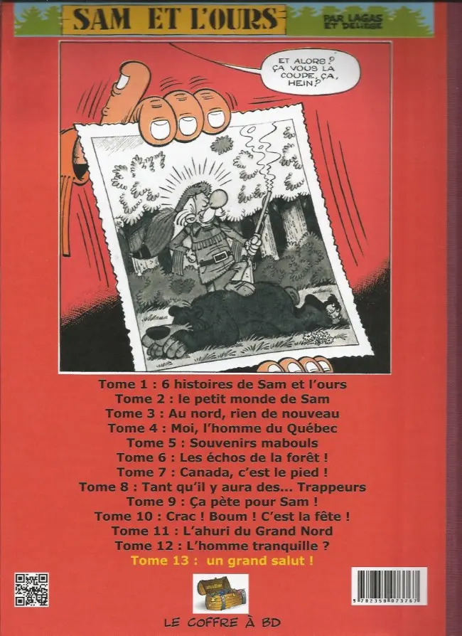 Verso de l'album Sam et l'ours Tome 13 Un grand salut !