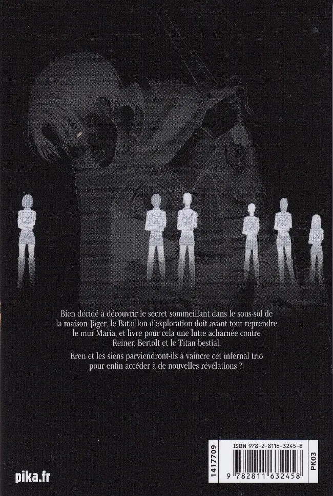 Verso de l'album L'Attaque des Titans 20