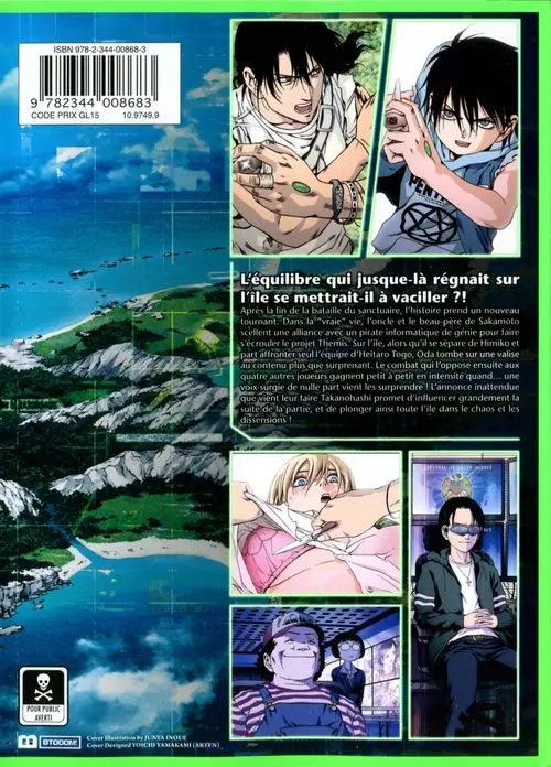 Verso de l'album Btooom ! 15