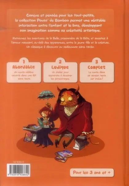 Verso de l'album La Belle et la Bête