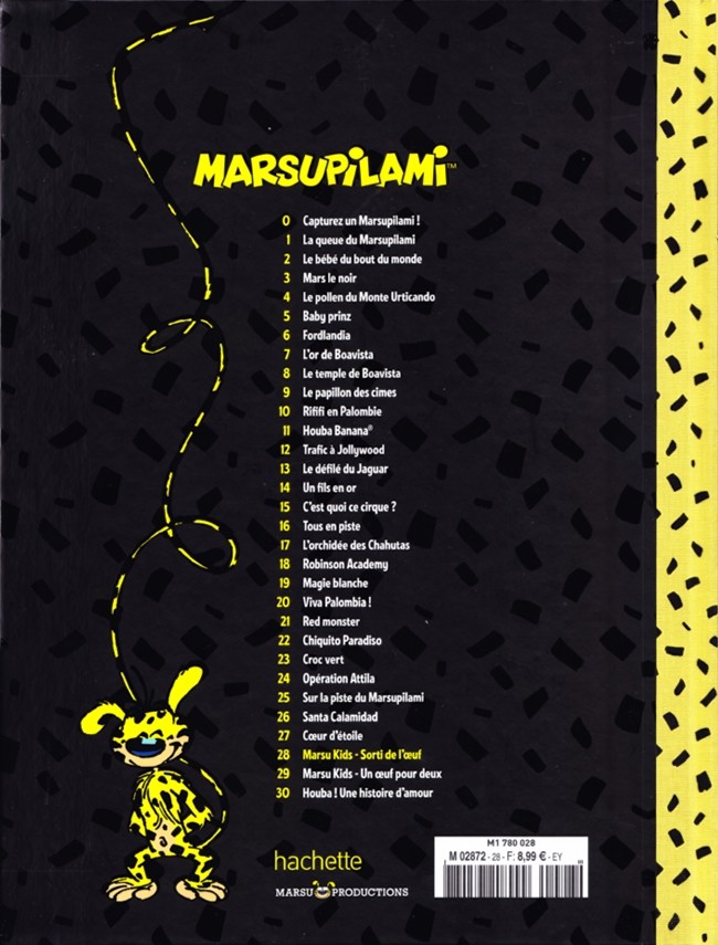 Verso de l'album Marsu Kids Tome 28 Marsu Kids - Sorti de l'œuf
