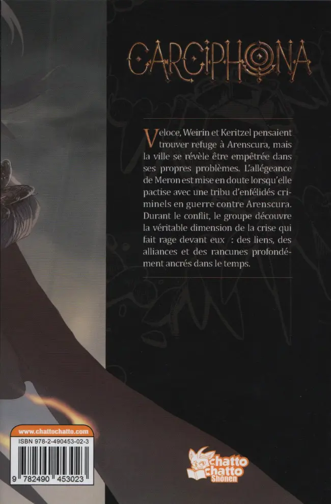 Verso de l'album Carciphona Tome 3