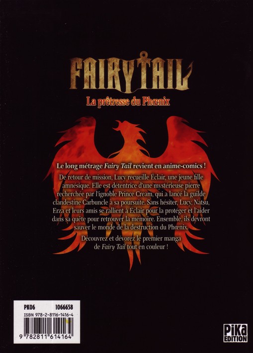 Verso de l'album Fairy Tail La prêtresse du Phœnix