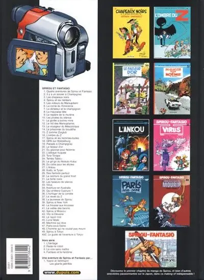 Verso de l'album Spirou et Fantasio Tome 49 Spirou et Fantasio à Tokyo