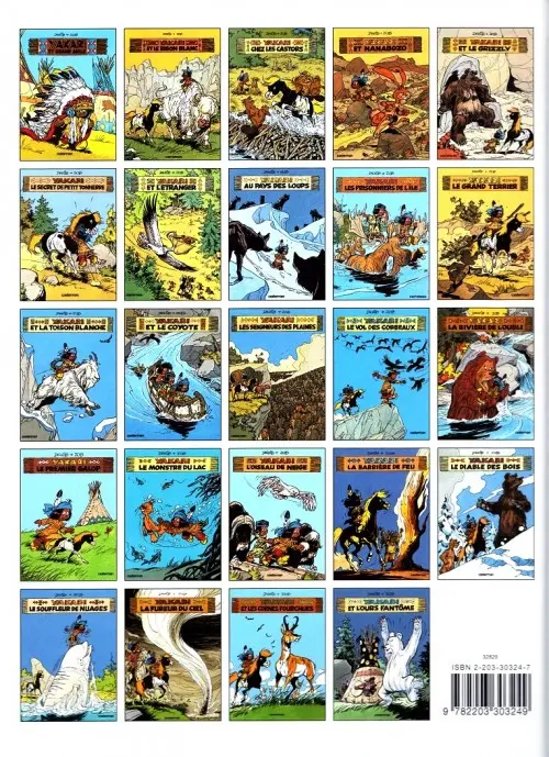 Verso de l'album Yakari Tome 24 Yakari et l'ours fantôme