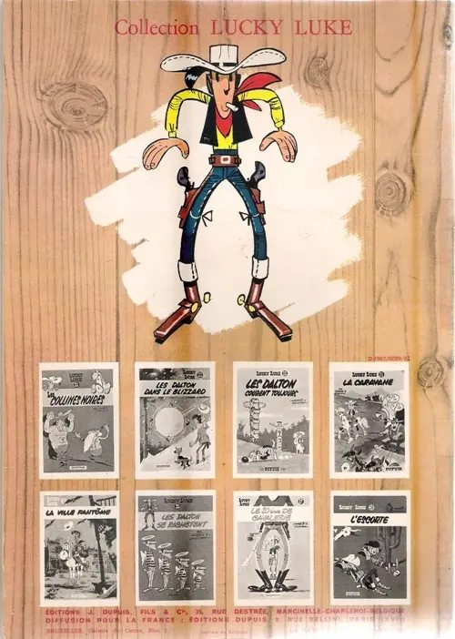 Verso de l'album Lucky Luke Tome 20 Billy the Kid
