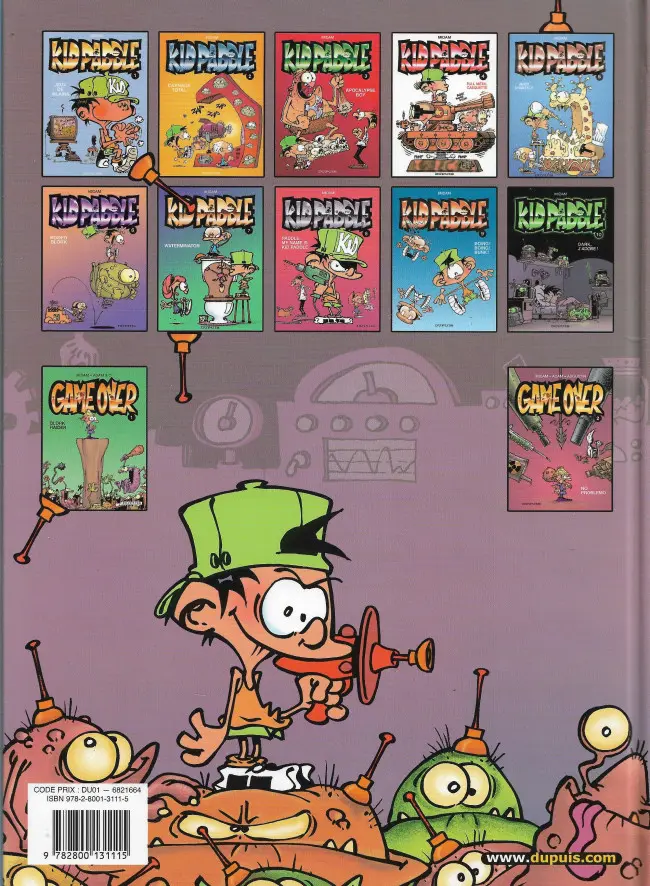 Verso de l'album Kid Paddle Tome 7 Waterminator