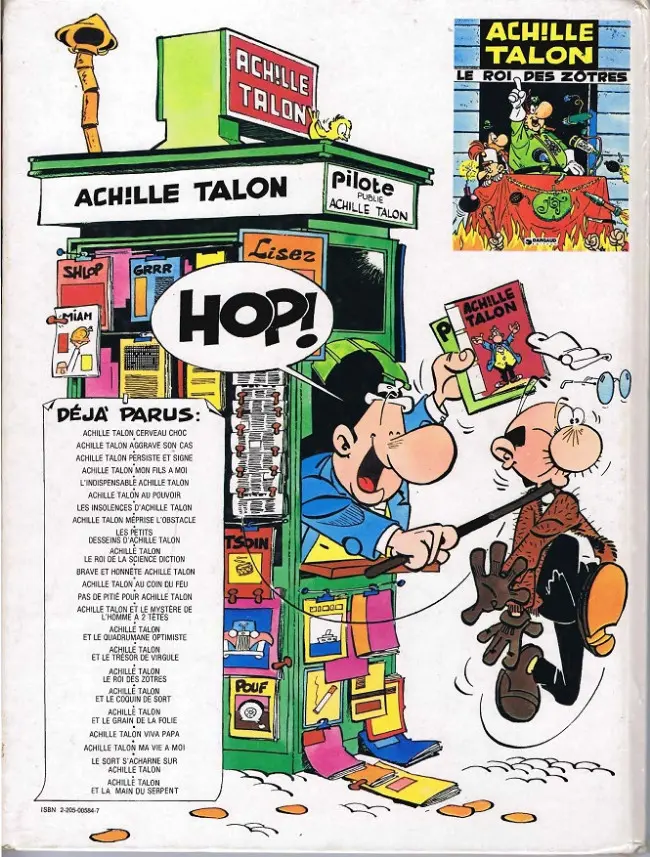 Verso de l'album Achille Talon Tome 5 L'indispensable Achille Talon