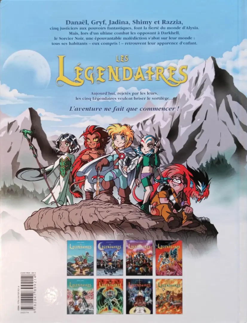 Verso de l'album Les Légendaires Tome 4 Le réveil du Kréa-Kaos