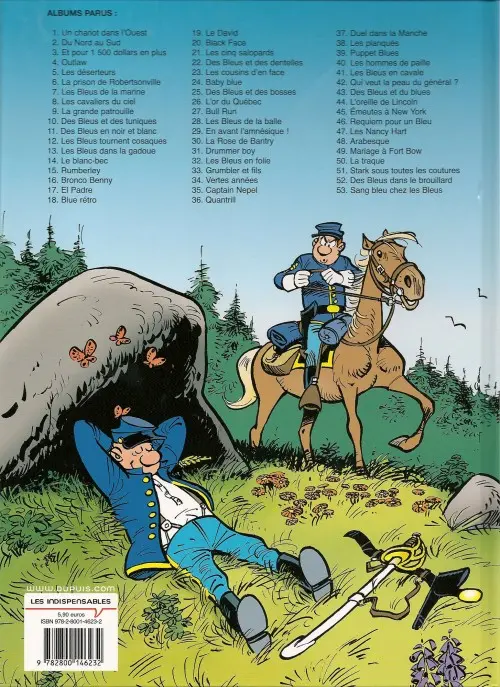 Verso de l'album Les Tuniques Bleues Tome 21 Les Cinq Salopards