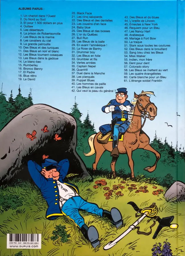 Verso de l'album Les Tuniques Bleues Tome 46 Requiem pour un Bleu