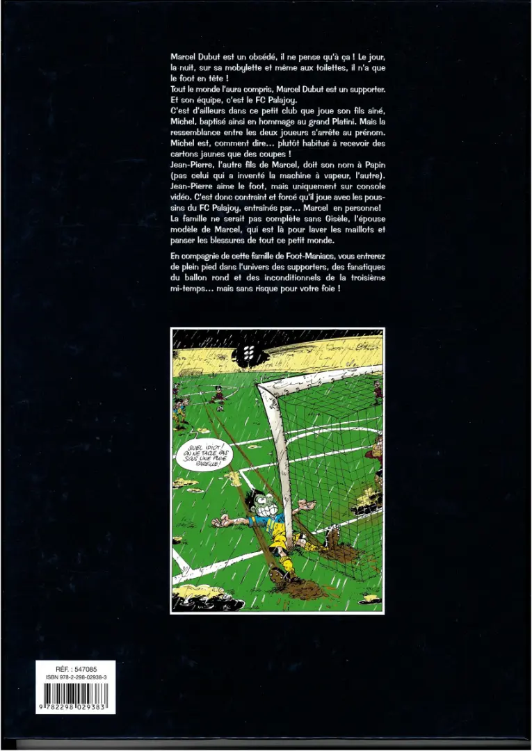 Verso de l'album Les Foot-maniacs Tome 1