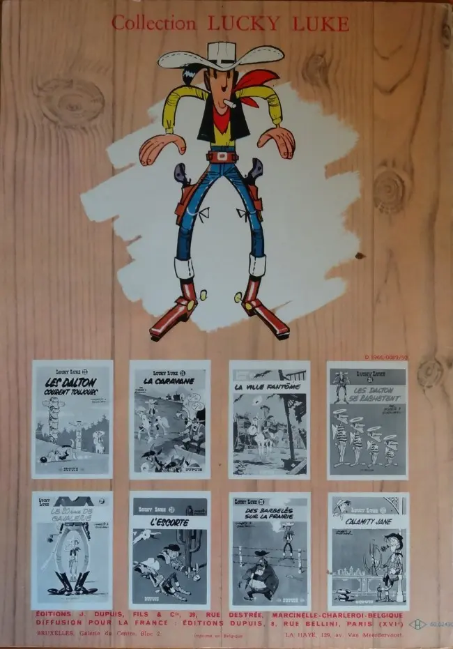 Verso de l'album Lucky Luke Tome 28 L'escorte