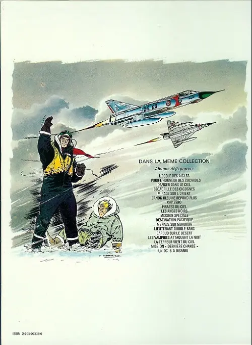 Verso de l'album Tanguy et Laverdure Tome 11 Destination Pacifique