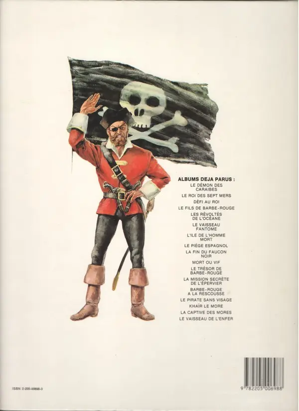 Verso de l'album Barbe-Rouge Tome 16 La captive des Mores