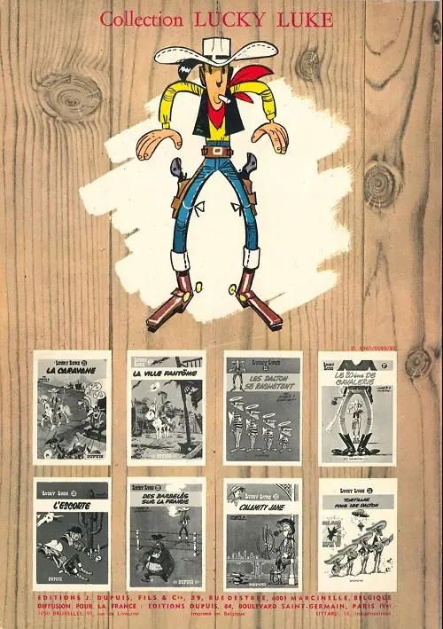 Verso de l'album Lucky Luke Tome 16 En remontant le Mississipi