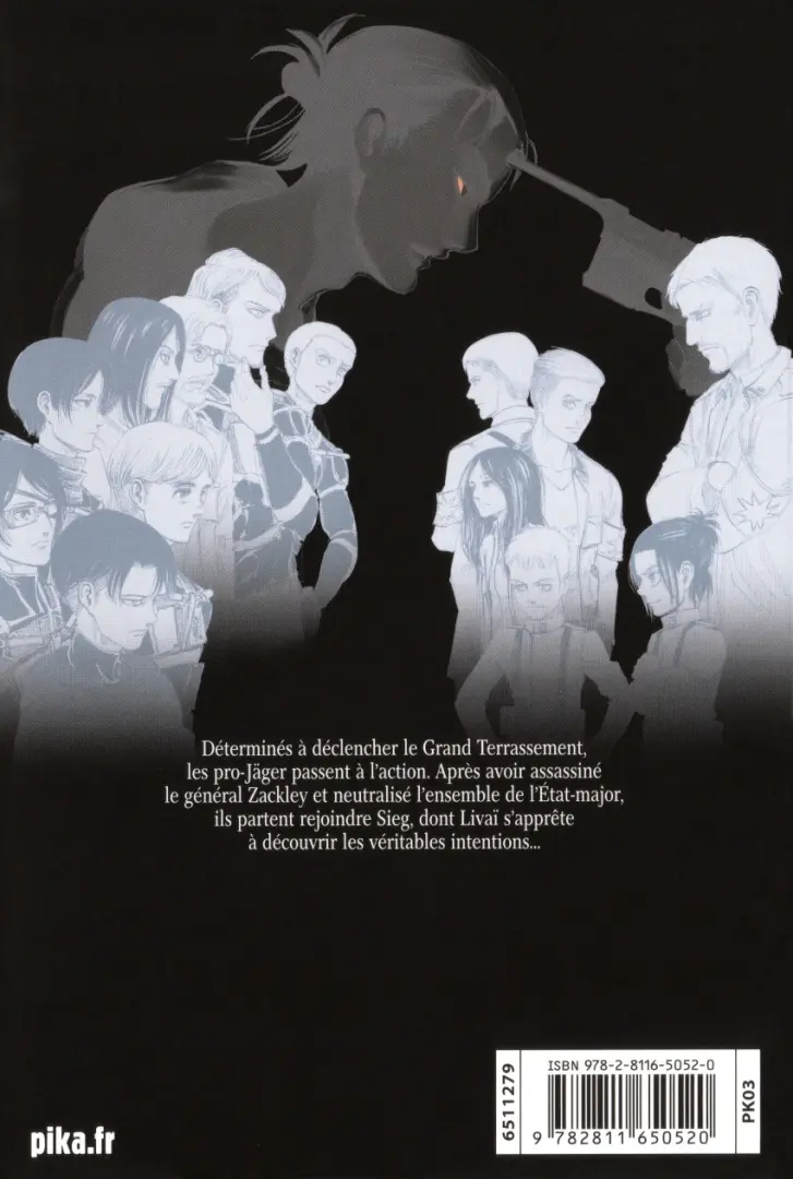 Verso de l'album L'Attaque des Titans 29