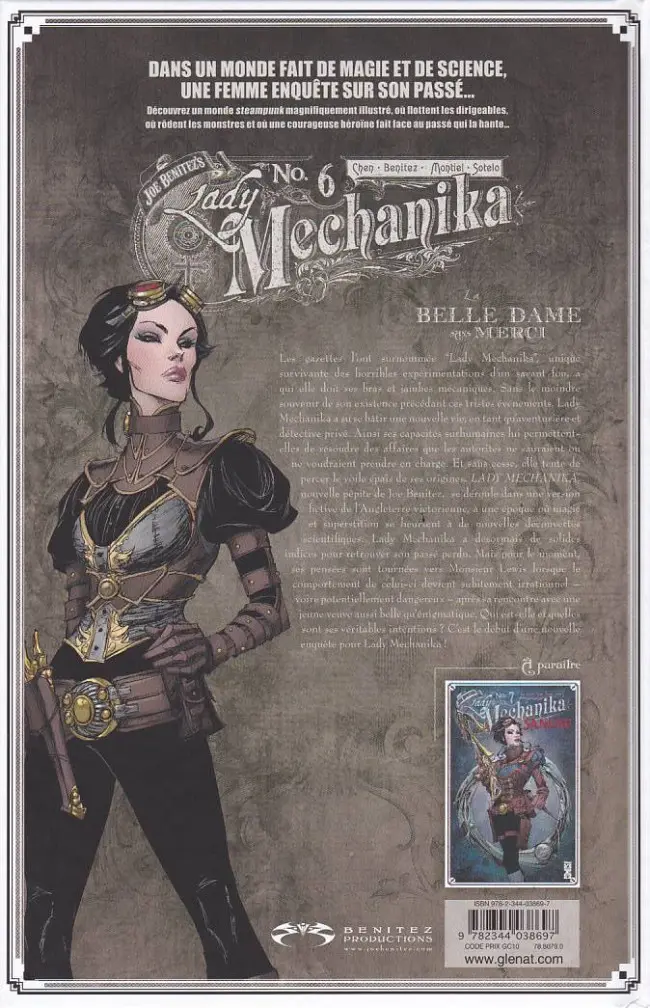 Verso de l'album Lady Mechanika N° 6 La Belle dame sans merci