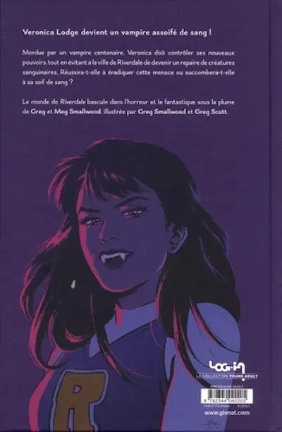 Verso de l'album Riverdale présente Vampironica