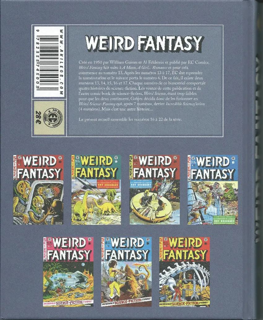 Verso de l'album Weird fantasy 3