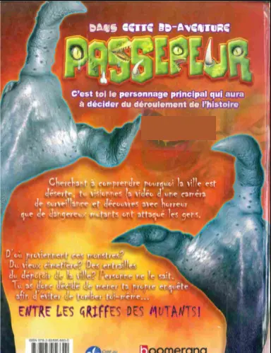 Verso de l'album Passepeur Entre les griffes des mutants
