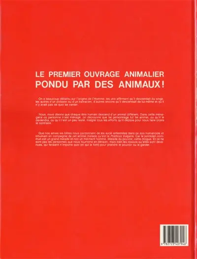 Verso de l'album Les grandes gueules Ces animaux qui nous gouvernent