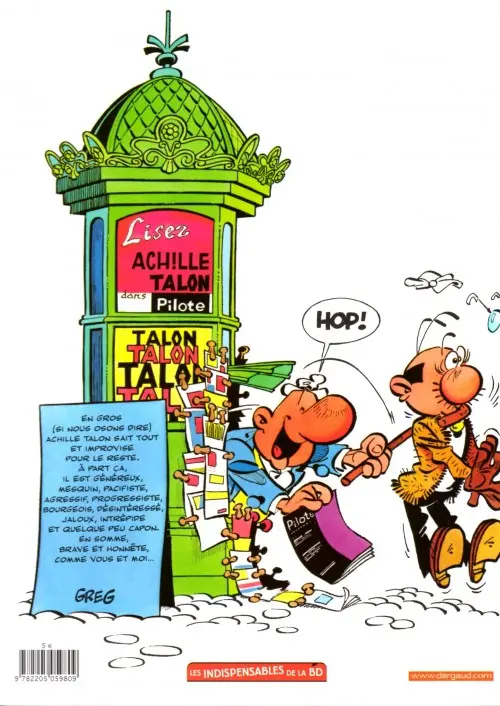 Verso de l'album Achille Talon Tome 31 Il n'y a (Dieu merci) qu'un seul Achille Talon