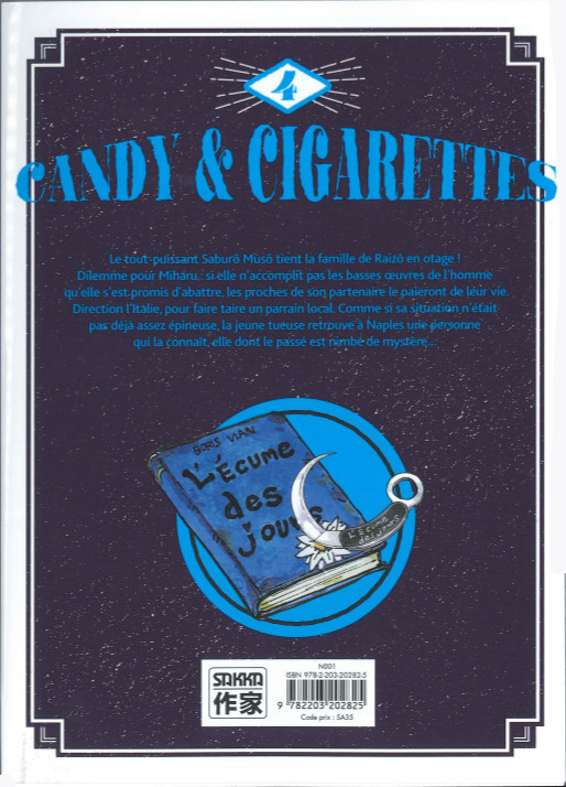 Verso de l'album Candy & cigarettes 4