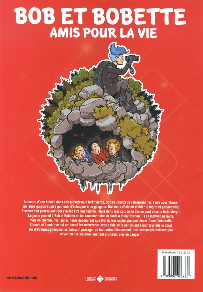 Verso de l'album Bob et Bobette Tome 361 La grotte Gregorius