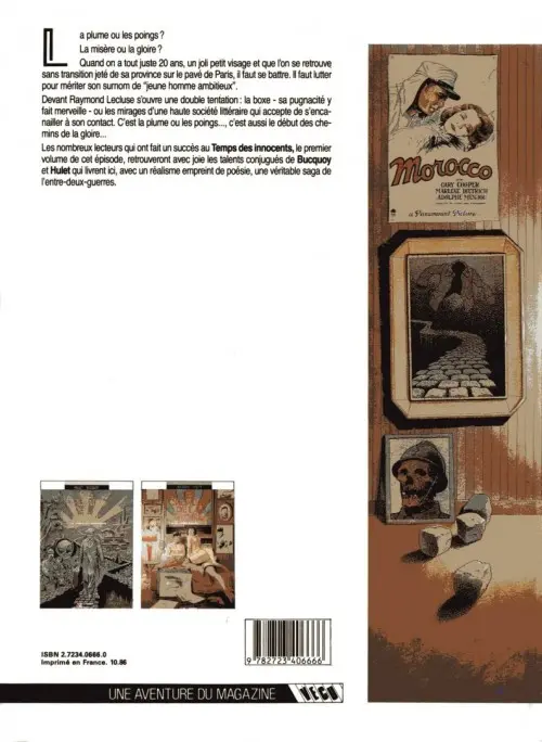 Verso de l'album Les Chemins de la gloire Tome 2 Un jeune homme ambitieux