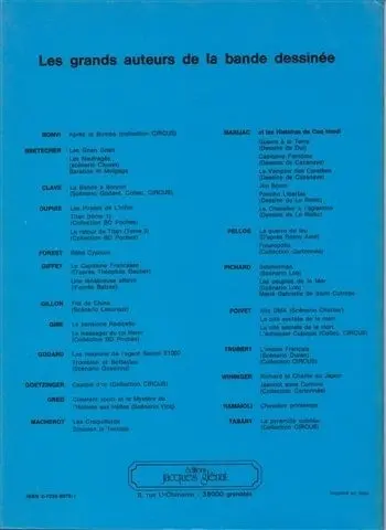 Verso de l'album Le Chevalier à l'églantine