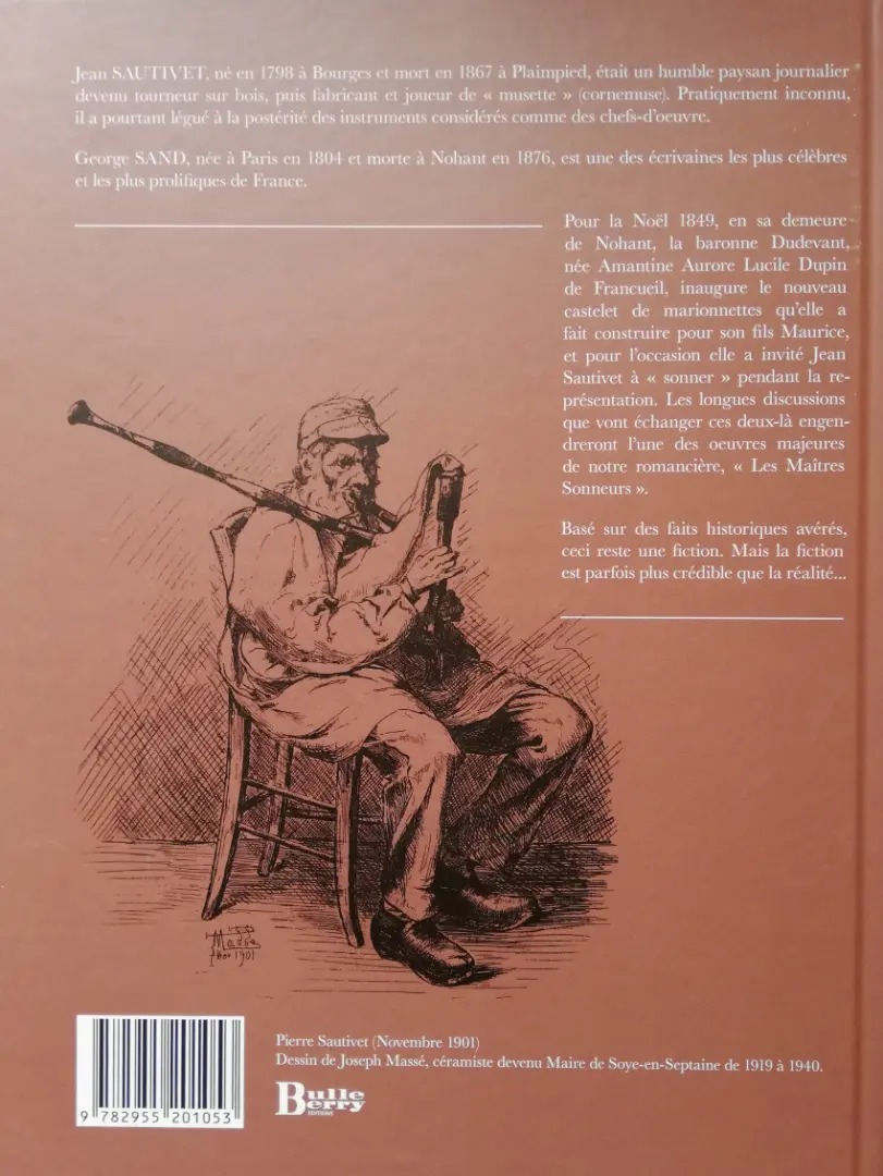 Verso de l'album Jean Sautivet l'hôte de George Sand