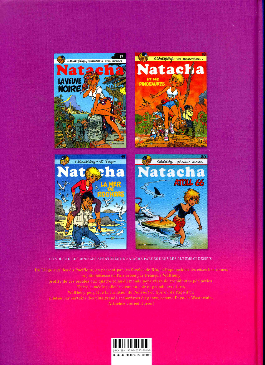Verso de l'album Natacha Intégrale 6
