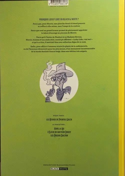 Verso de l'album Lucky Luke Tome 19 Les rivaux de Painful Gulch